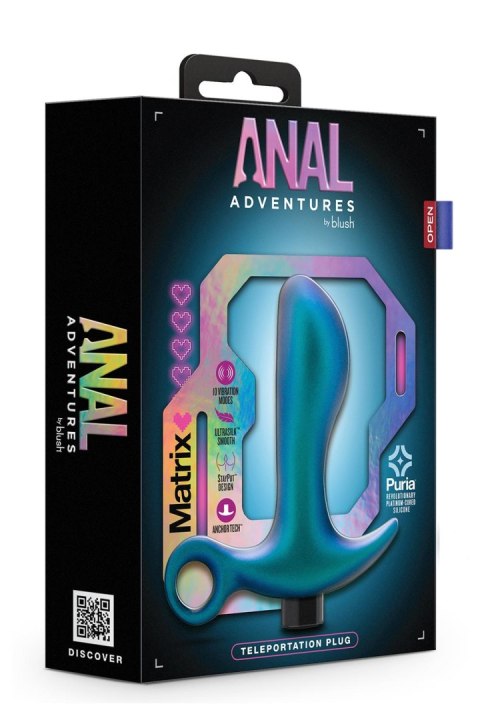 BLUSH ANAL ADVENTURES MATRIX TELEPORTATION PLUG LUNAR BLUE