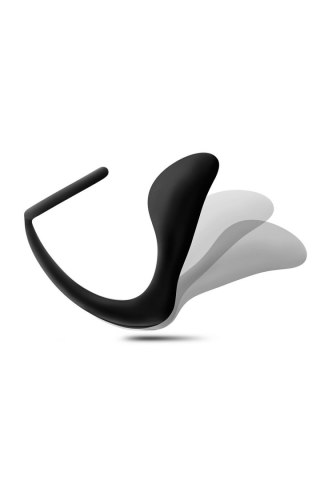 BLUSH ANAL ADVENTURES PLATINUM COCK RING PLUG BLACK