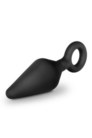 BLUSH ANAL ADVENTURES PLATINUM SILICONE LOOP PLUG LARGE BLACK