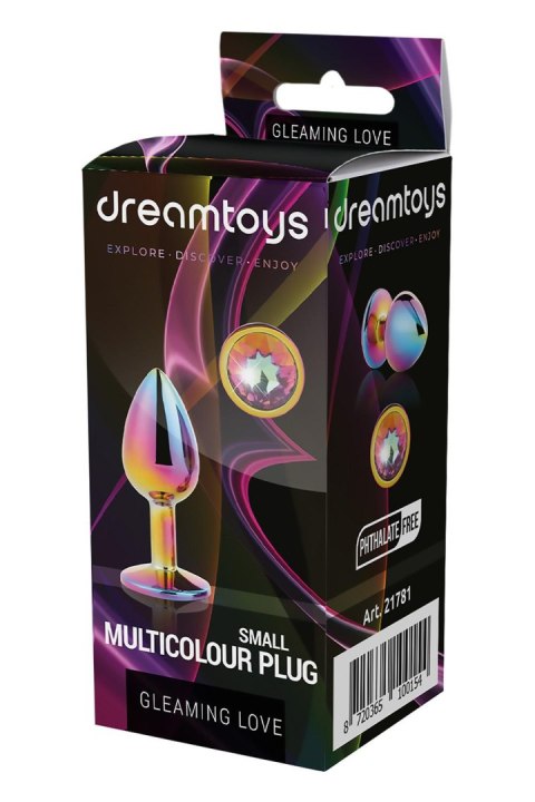 DREAMTOYS KOREK ANALNY GLEAMING LOVE MULTICOLOUR PLUG SMALL