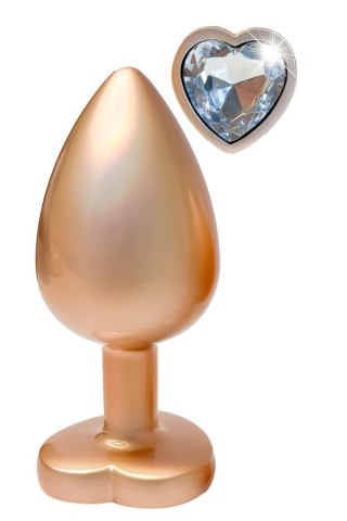 DREAMTOYS KOREK ANALNY GLEAMING LOVE PEARL GOLD PLUG LARGE