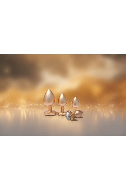 DREAMTOYS KOREK ANALNY GLEAMING LOVE PEARL GOLD PLUG LARGE