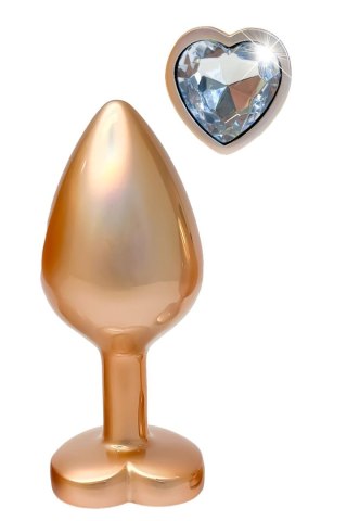 DREAMTOYS KOREK ANALNY GLEAMING LOVE PEARL GOLD PLUG MEDIUM
