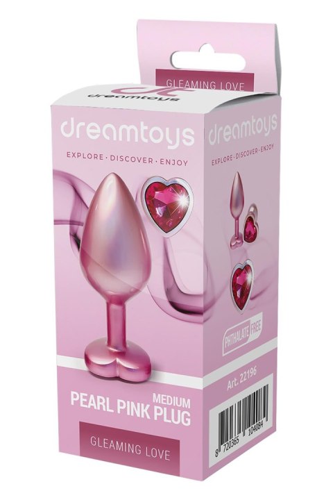 DREAMTOYS KOREK ANALNY GLEAMING LOVE PEARL PINK PLUG MEDIUM
