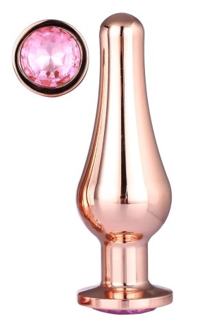 DREAMTOYS KOREK ANALNY GLEAMING LOVE ROSE GOLD PLEASURE PLUG L