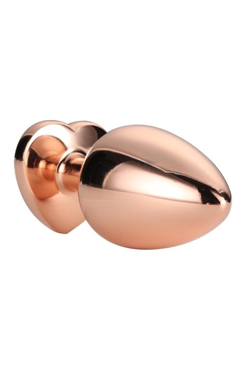 DREAMTOYS KOREK ANALNY GLEAMING LOVE ROSE GOLD PLUG LARGE