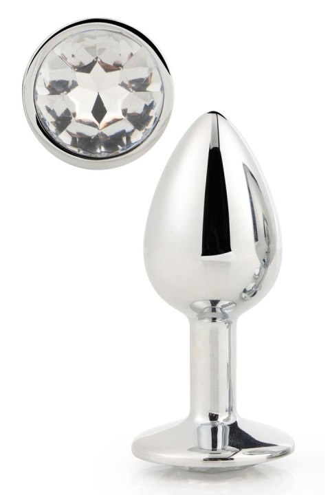 DREAMTOYS KOREK ANALNY GLEAMING LOVE SILVER PLUG SMALL