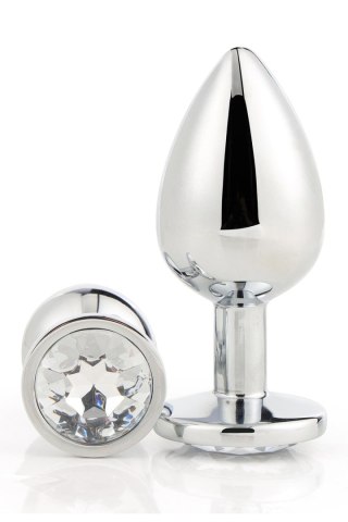 DREAMTOYS KOREK ANALNY GLEAMING LOVE SILVER PLUG SMALL