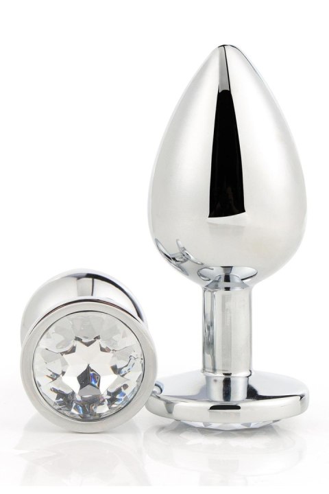 DREAMTOYS KOREK ANALNY GLEAMING LOVE SILVER PLUG SMALL
