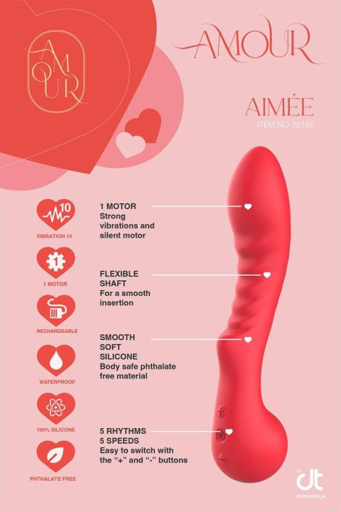 DREAMTOYS WIBRATOR AMOUR FLEXIBLE G-SPOT VIBE AIMEE