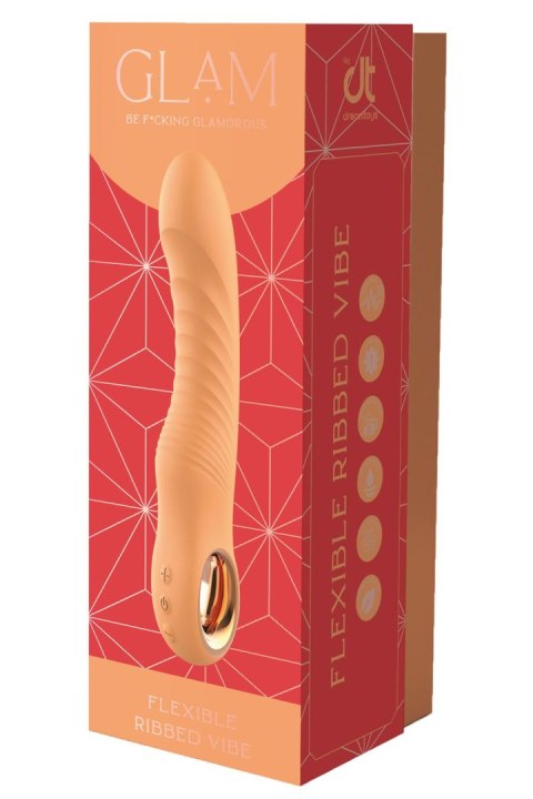 DREAMTOYS WIBRATOR GLAM FLEXIBLE RIBBED VIBE