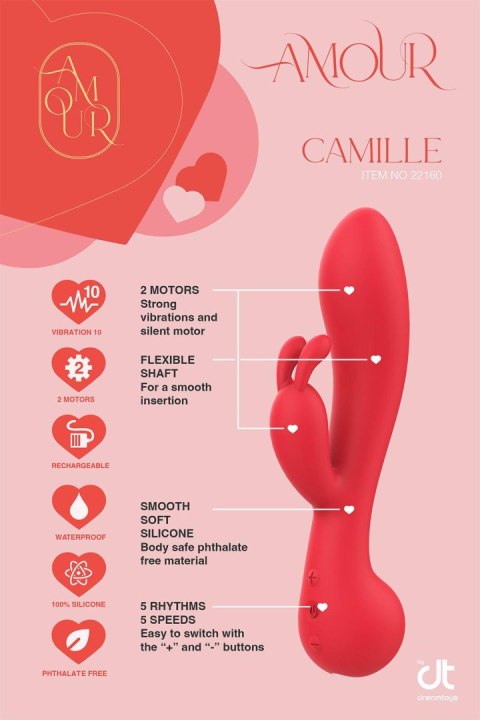 DREAMTOYS WIBRATOR KRÓLICZEK AMOUR RABBIT VIBE CAMILLE