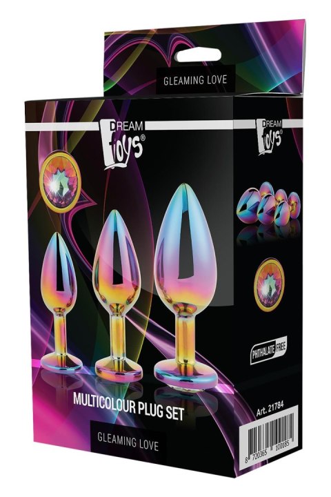 DREAMTOYS ZESTAW KORKÓW GLEAMING LOVE MULTICOLOUR PLUG SET