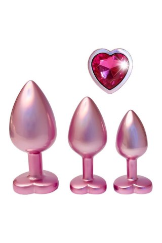 DREAMTOYS ZESTAW KORKÓW GLEAMING LOVE PEARL PINK PLUG SET