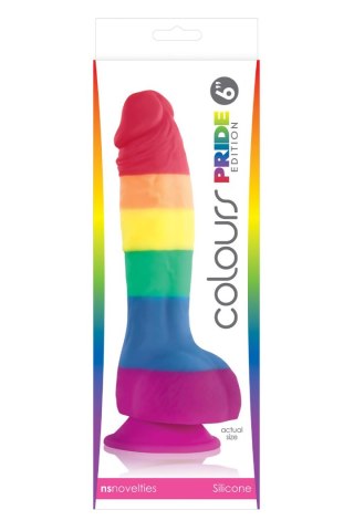 NS NOVELTIES DILDO COLOURS PRIDE EDITION 6INCH DONG
