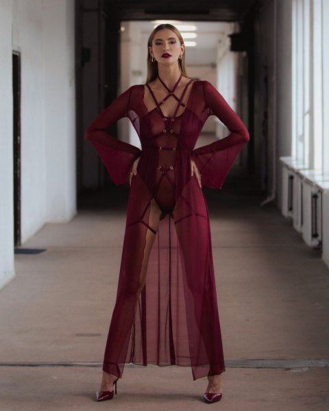 Promees Batty Burgundy body M/L