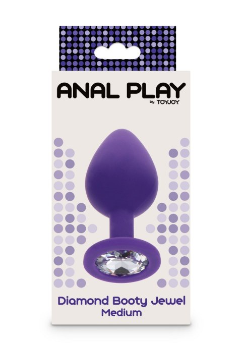 ToyJoy korek analny Anal Play Diamond Booty Jewel Medium Purple