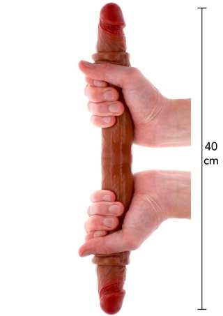 ToyJoy podwójne dildo Get Real Silicone Foreskin Double Dong 40cm