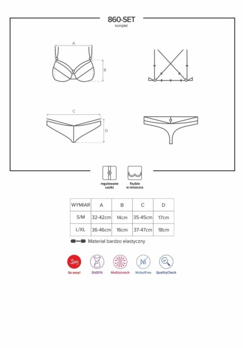 Komplet czarny L/XL 860-SET-1