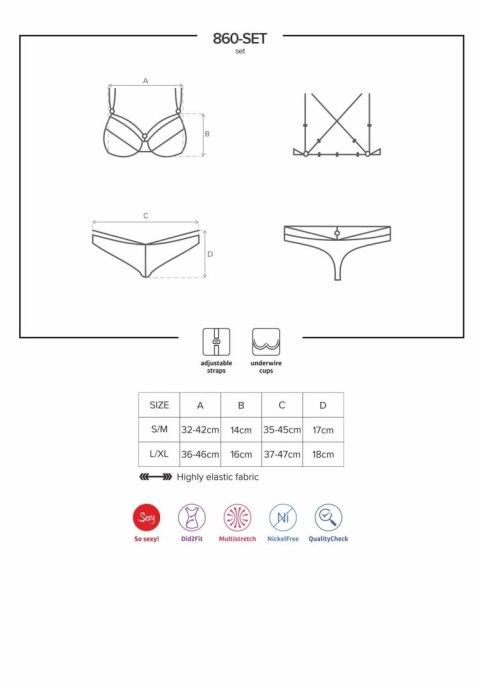 Komplet biały L/XL 860-SET-2