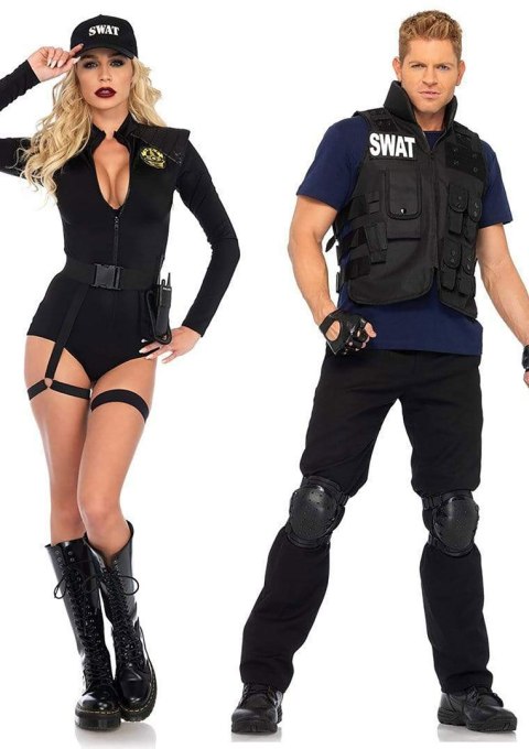 Leg Avenue przebranie policjantki Swat Team Babe Bodysuit L
