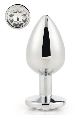 DREAMTOYS KOREK ANALNY GLEAMING LOVE SILVER PLUG LARGE