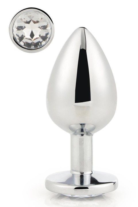 DREAMTOYS KOREK ANALNY GLEAMING LOVE SILVER PLUG LARGE