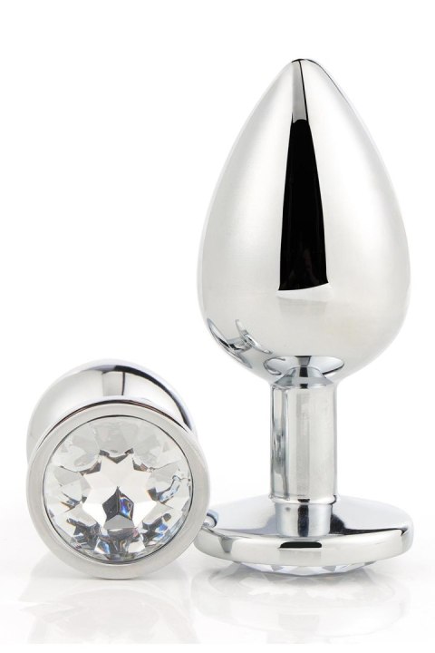DREAMTOYS KOREK ANALNY GLEAMING LOVE SILVER PLUG LARGE