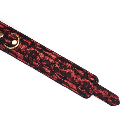 Liebe Seele Victorian Garden Lace and Velvet Thigh Cuffs S/M