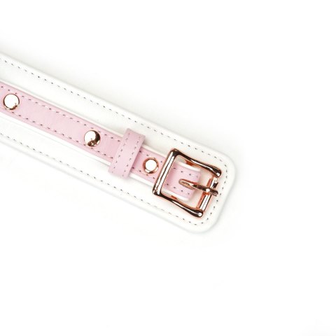 Liebe Seele obróżka White & Pink Fairy Goat Leather Collar