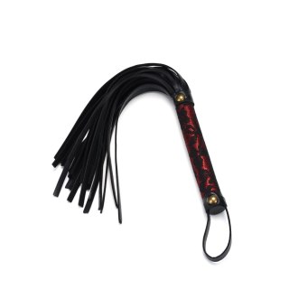 Liebe Seele pejcz Victorian Garden Lace and PU Flogger Whip