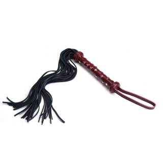 Liebe Seele pejcz Wine Red Deluxe Cow Leather Heavy Flogger