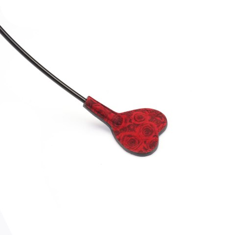 Liebe Seele szpicruta Kinbaku Ukiyoe Red Rosy Leather Mini Crop