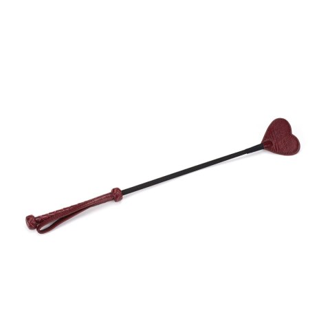 Liebe Seele szpicruta Wine Red Rding Crop with Heart-Shape Tip