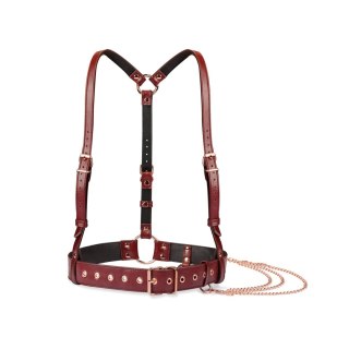 Liebe Seele uprząż Wine Red Body Harness