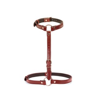 Liebe Seele uprząż Wine Red Waist Harness