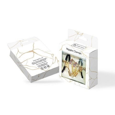 Liebe Seele klamerki na sutki Gold Nipple Clamps