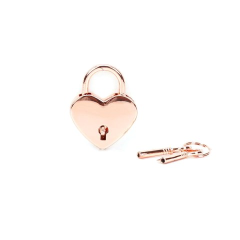 Liebe Seele kłódka Rose Gold Heart Shape Padlock (2pcs a set)