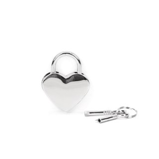 Liebe Seele kłódka Silver Heart Shape Padlock (2pcs a set)
