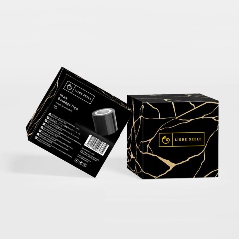 Liebe Seele taśma do krępowania 25m Long Bondage Tape Black