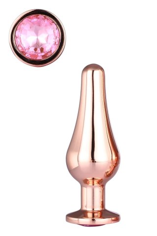 DREAMTOYS KOREK ANALNY GLEAMING LOVE ROSE GOLD PLEASURE PLUG S