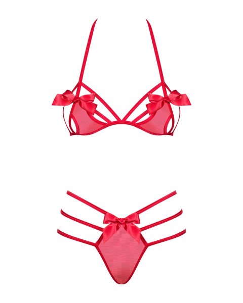 Obsessive czerwony komplet bielizny Giftella S/M
