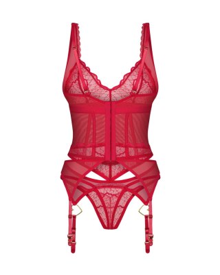Obsessive komplet bielizny Cupide Desir gorset i stringi L/XL