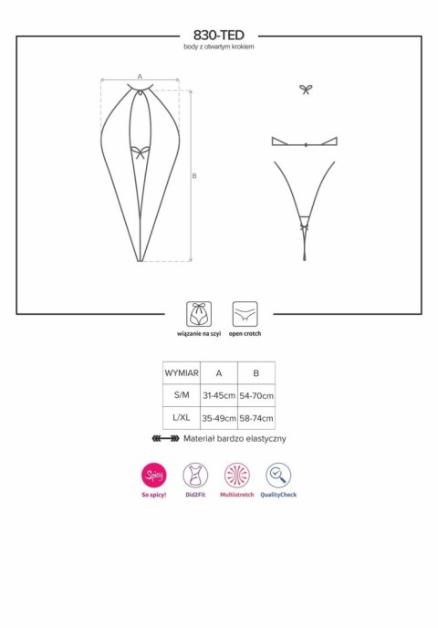 Obssesive 830-TED-1 body czarne S/M