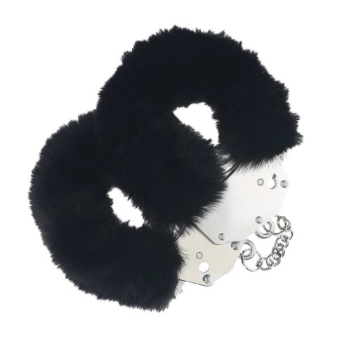 Ouch! kajdanki Heavy-duty Fluffy Handcuffs Black
