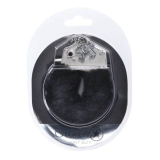 Ouch! kajdanki Heavy-duty Fluffy Handcuffs Black