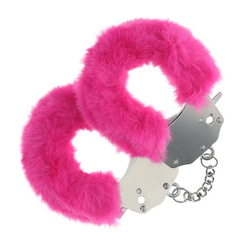 Ouch! kajdanki Heavy-duty Fluffy Handcuffs Pink