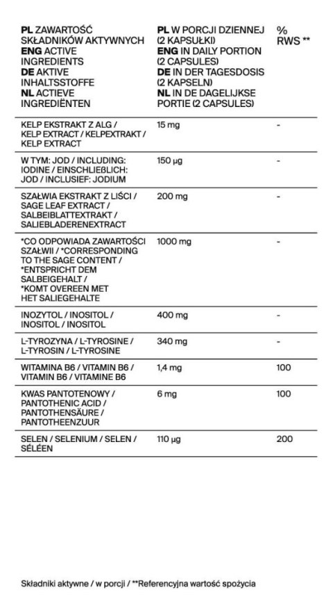 Wsparcie dla kobiet 60 kapsułek Qi-Nu HormonalBalance