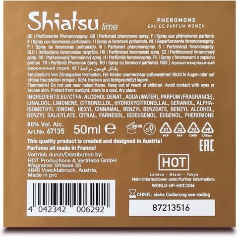 Feromony dla kobiet Pheromon Fragrance Woman Lime 50ml Shiatsu
