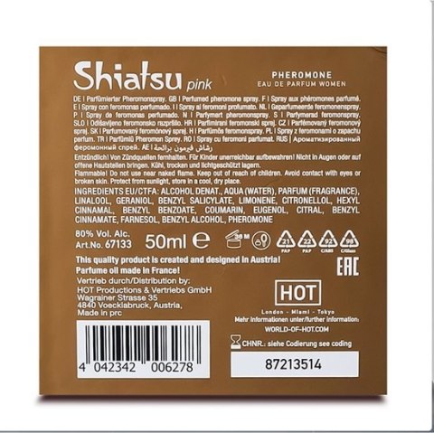 Feromony dla kobiet Pheromon Fragrance Woman Pink 50ml Shiatsu